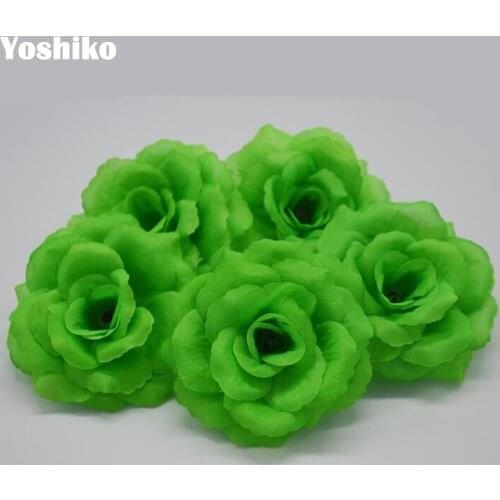 New 8 cm 20 colors 30 Pcs Artificial Rose Flowers Decoration for Wedding DIY Decoration Fake Flowers kissing ball Home decor