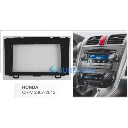 9 inch Car Fascia Radio Panel for Honda CRV CR-V 2007-2012 Dash Kit Install Facia Console Bezel Adapter 9inch Trim Cover Plate