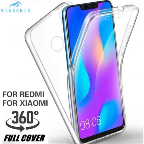 Clear PC+Silicone Case for Xiaomi 11 Mi 10T Poco X3 NFC M3 Mi Note 10 Lite 9T Pro 8 9 SE A1 A3 A2 Lite 360 Full Protective Cover