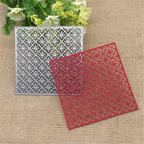 Flower lace clover square diamond grid Metal Cutting Dies Stencil Scrapbooking Photo Album Card Paper Embossing Craft DIY