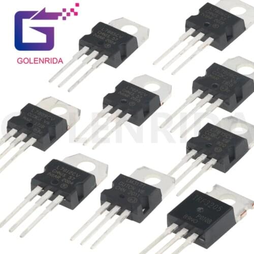 10PCS L7805CV L7806CV L7808CV L7809CV L7812CV L7815CV L7824CV LM317T IRF3205 Transistor TO-220 TO220 L7805 L7806 L7808 L7809
