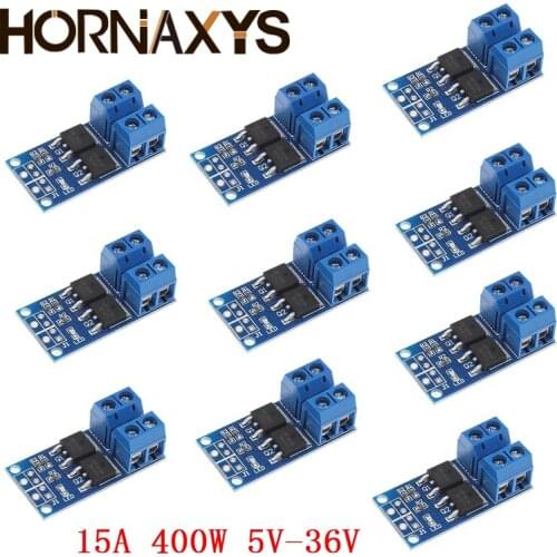 10pcs 15A 400W MOS FET Trigger Switch Drive Module PWM Regulator Control Panel for arduino DC 5V 12V 36V