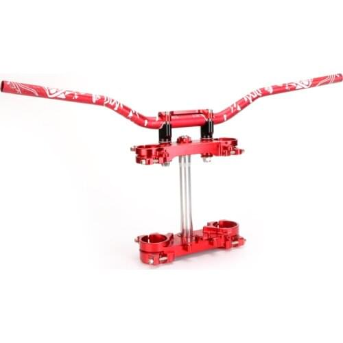 28mm CNC Triple Tree Clamps Steering Stem Handlebar Riser Mount Clamp With TPU For Honda CRF250R 2013-2017 CRF450R 2009-2016