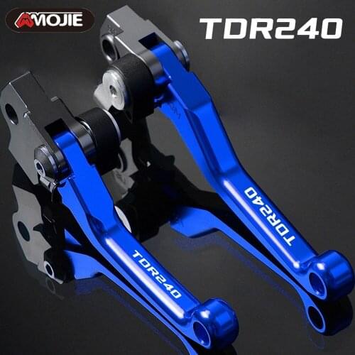 Motorcycle DirtBike handbrake Motocross dirt bike Pivot Handlebar Brake Clutch Levers FOR YAMAHA TDR240 TDR 240 1988 1989 1990