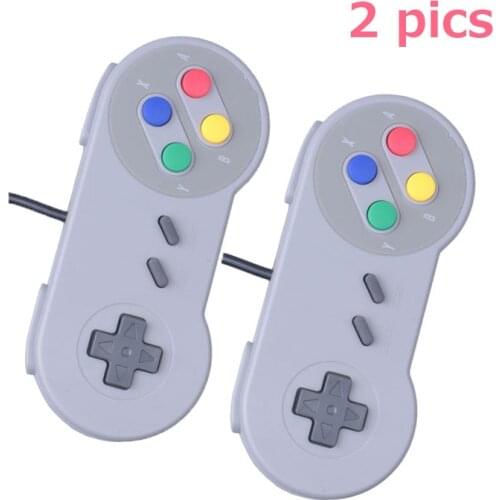 2 Pcs USB Gamepad Gaming Joystick Game Controller for SNES Game pad for Windows PC MAC Computer Control Joystick