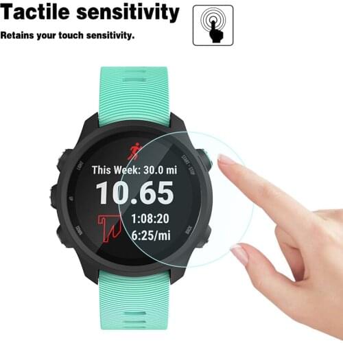 2pcs Smart Watch Protective Cover Tempered Glass Film for Garmin Forerunner 745 Screen Protector