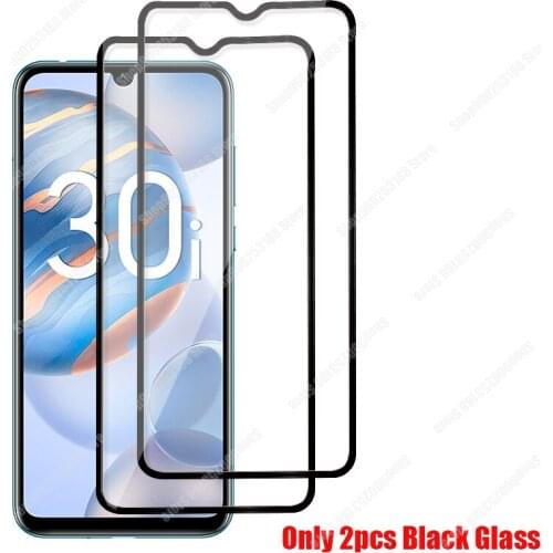 2 Pcs Protective Glass For Huawei Honor 30i Tempered Glass On Honor 30i Safety Mobile Phone Screen Protector Protection Film