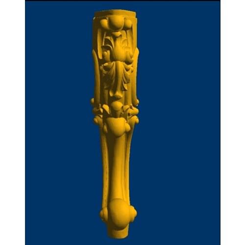 3d model relief for CNC in STL file format Table Furniture leg--73