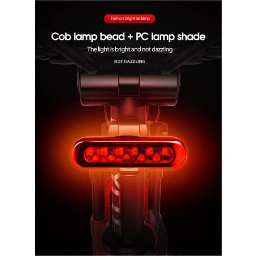 4 Modes Bicycle Taillight MTB Road Bike LED Flash Tail Light USB Rechargeable Waterproof Cycling Rear Light Riding Accessories