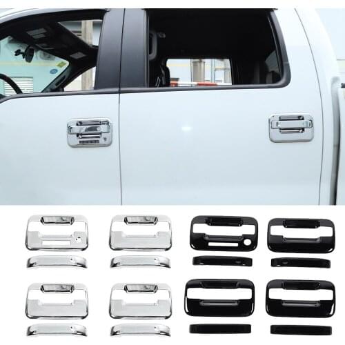 8PCS ABS Exterior Side Door Handle Bowl Decorative Cover Trim for Ford F150 2009-2014 Car Accessories