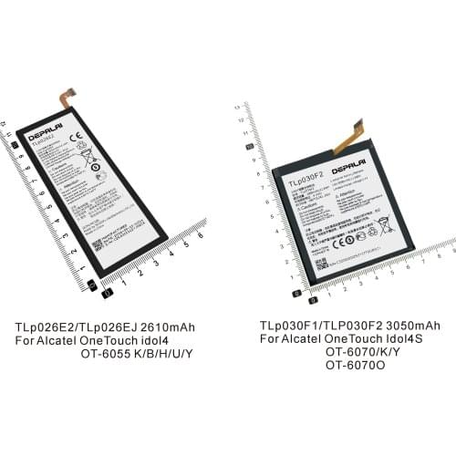 2610mAh TLp026EJ battery for ALCATEL ONE TOUCH IDOL 4 6055K TLp026E2 OT-6055 Idol 4 6055B 6055H 6055U 6055Y phone
