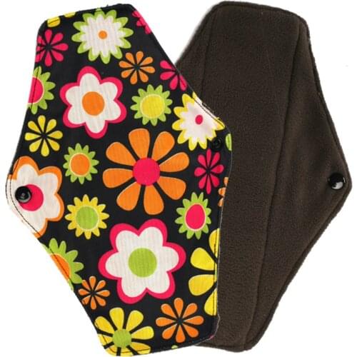 ALINAPPY Free Shipping Healthy Feminine Hygiene Bamboo Panty Lining, Reusable Waterproof Menstrual Cloth Sanitary Pad 18*25CM