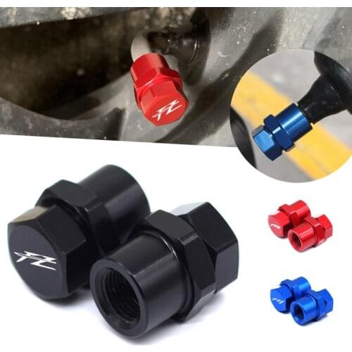Motorcycle CNC Aluminum Wheel Tire Valve Stem Caps Airtight Covers Accessories With logo FZ For YAMAHA FZ FZ1 FZ6 FZ8