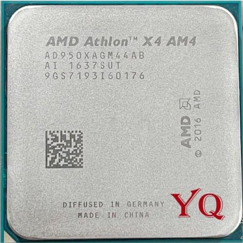 AMD Athlon X4 950 3.5GHz Quad-Core Quad-Thread 28NM 65W CPU Processor YD950XAGM44AB Socket AM4