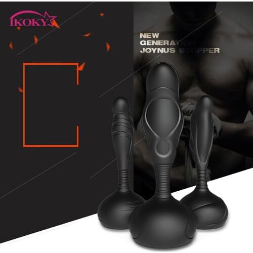 IKOKY Anal Beads 10 Speed Vibrator Anal Plug Male Masturbator Prostate Massager Adult Products Sex Toys For Men Butt Plug