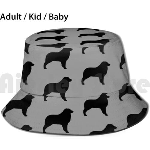 Australian Shepherd Silhouette ( S ) Sun Hat 2953 Bucket Hat Australian Shepherd Dog Aussie Aussie Dog