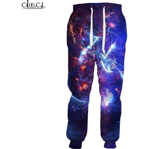 Universe Outer Space Starry Sky Trousers Men Women 3D Print Casual Sweatpants Hip Hop Streetwear Style Jogging Pants T410
