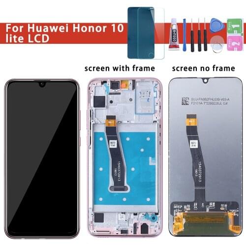 Original Display For Huawei Honor 10 Lite LCD Touch Screen Digitizer with Frame Global Version 6.21" HRY-LX1 HRY-LX2 HRY-L21
