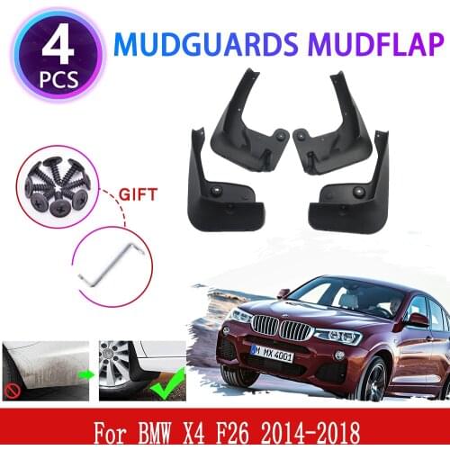 For BMW X4 F26 2014 2015 2016 2017 2018 Mudguards Mudflaps Fender Mud Flap Splash Mud Guards Cover Accessories 20i 28i 35i 35d