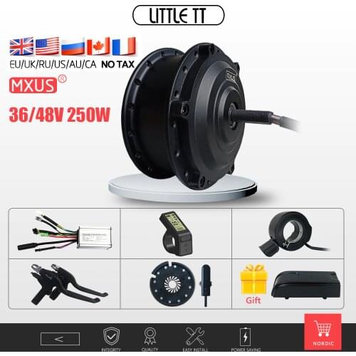 Electric MXUS hub Motor 36V48V 250W Front Wheel Brushless Gear electric bicycle kit16 - 28inch 700C for ebike conversion kit