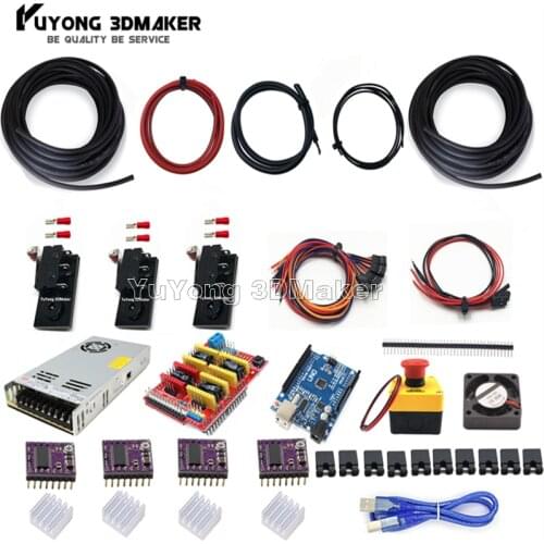 GRBL Based UNO R3 with CNC Shield V3 and DRV8825 stepper driver kit Controller Bundle for Workbee,OX CNC and other CNC Machine