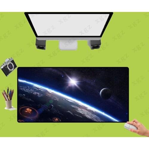 XGZ Cool Starry Sky Large Gaming Mouse Pad Computer Big Mouse Mat Lock Edge Mousepad Keyboard Desk Mat Size Can Be Selected