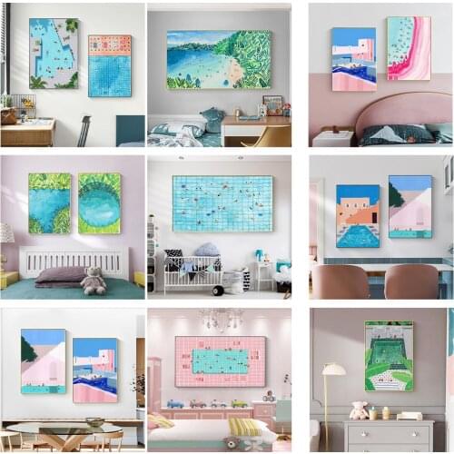 JunQiMingYang Wall Watercolor Paintings