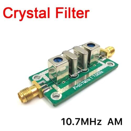 Crystal Filter AM Filter 10.7MHz 7KHz Bandpass Filter Narrowband F Oscilloscope