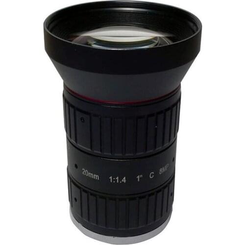 Megapixels 4K 8MP 20mm F1.4 C Mount Professional 1" CCTV Lens Industrial Machine Vision Lens for C Mount UHD Camera SL-C2014M
