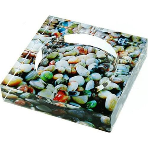 Fashion Creative Crystal Glass Ashtray Cigarette Smoke Holder Ash Tray Lotus Pattern Exquisite Gift Living Room Household Item