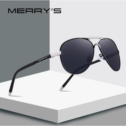 MERRYS DESIGN Men Pilot Sunglasses Aviation Alloy Frame HD Polarized Sunglasses For Men UV400 S'8513N