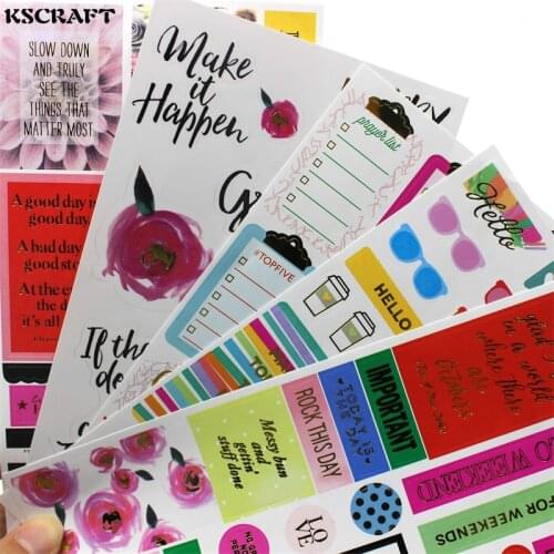 KSCRAFT Good Day Lovely Sticker set for Scrapbooking DIY Projects/Photo Album/Card Making Crafts