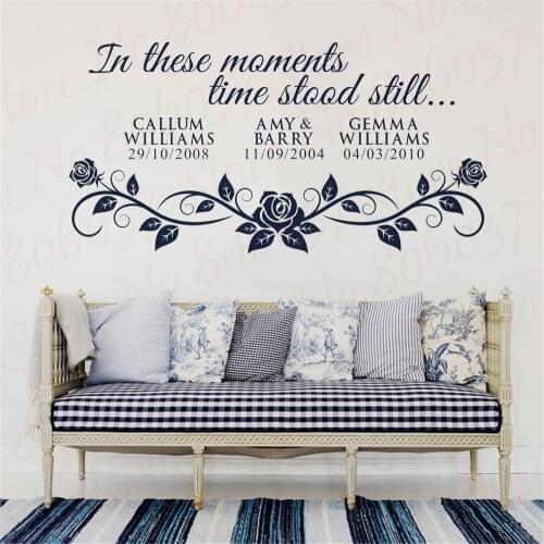 In these moments time stood still Wall Art Sticker - Bespoke Signs Shopfits & Flooring RU215