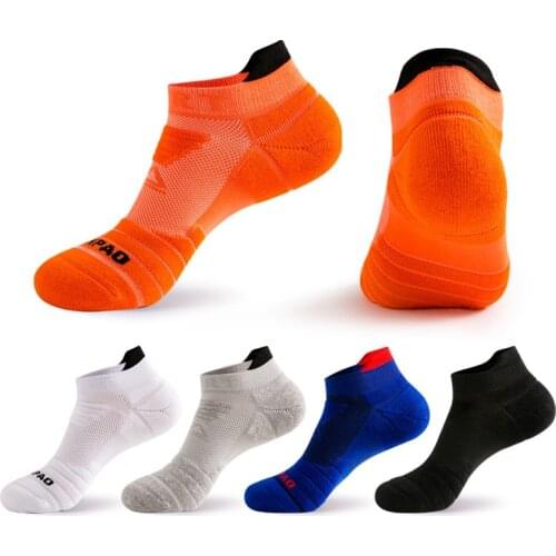 Men Athletic Ankle Socks Outdoor Sport Cotton Cushion Thin Breathable Quick Dry Fitness Cycling Compression Low Cut Socks
