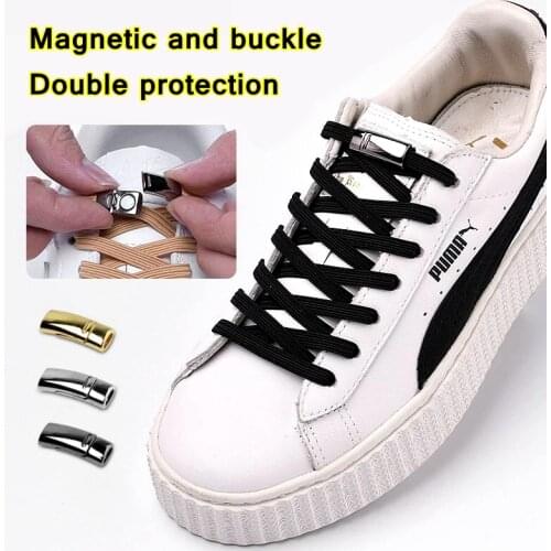 New Magnetic Shoelace Elastic Locking ShoeLaces Quick No Tie Shoe laces Kids Adult Unisex Shoelace Sneakers Shoe Laces Strings