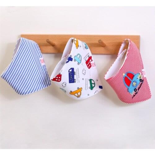 Quality 3Pcs/Set Fashion Baby Portable Double Layer Saliva Towel Double Button Waterproof Bibs Baby Using Baby Feeding Tool