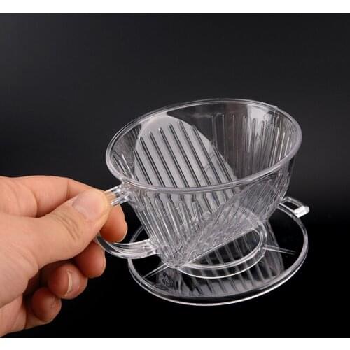 PP Resin Coffee Filter Cup Drip Coffee bowls manually follicular Filters Coffee Tea Tools