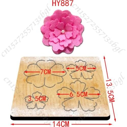 Folding flower cutting dies 2019 new die cut &wooden dies Suitable for common die cutting machines on the market