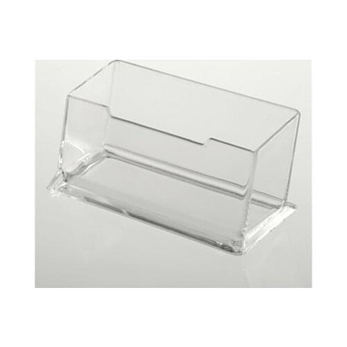 Clear acrylic Plastic Desktop Business Card Holders Display Stands