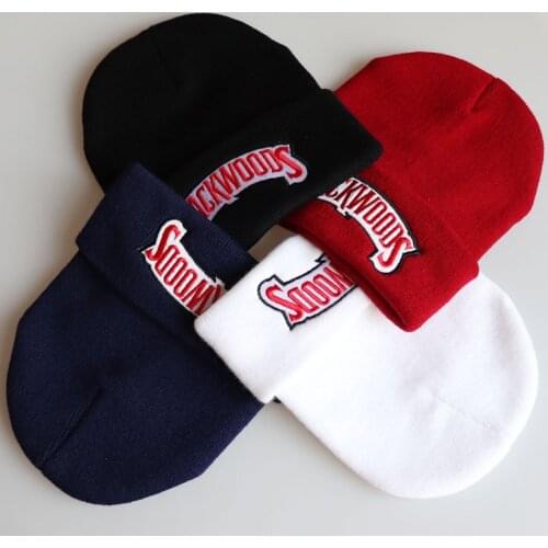 Hip-hop embroidered lettering Cap Men Women backwoods Knitted Wool Hat BACKWOODS embroidered knitted Caps with a hood Caps
