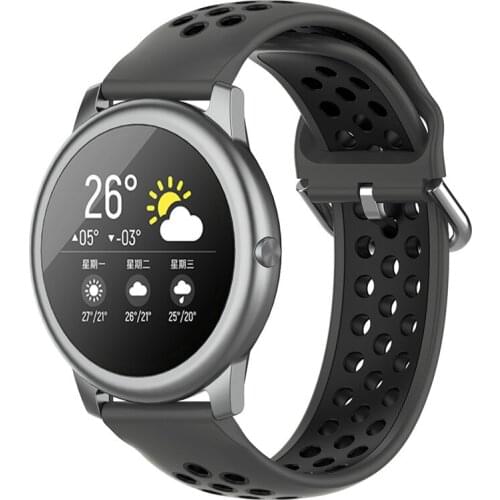 Replacement Watch Strap 22MM Dual-color Watch Band Wristband for Xiaomi Haylou Solar LS05 for Samsung Galaxy Watch 3 45MM