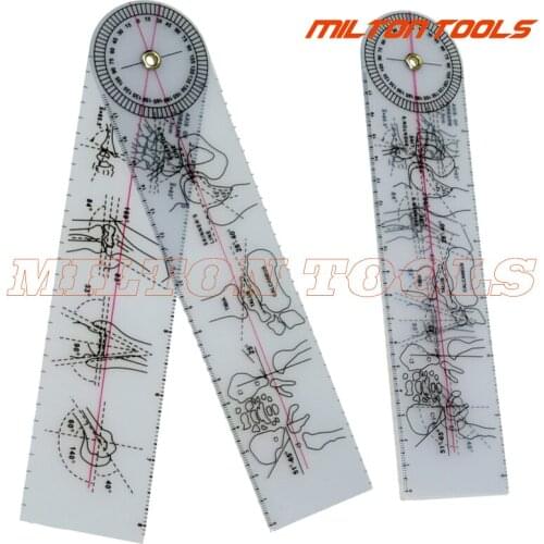 3pcs/lot Spinal goniometer distal radioulnar joint ruler medical ruler Angle protractor Bone measurements feet