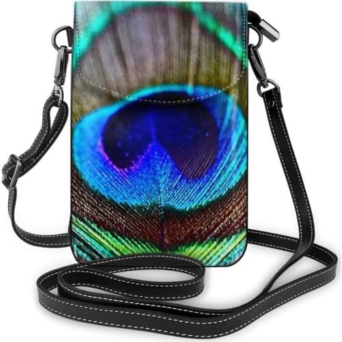 Peacock Shoulder Bag Peacock Leather Bag Trendy Multi Pocket Women Bags Slim Women Shopping Crossbody Purse