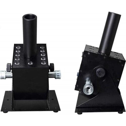 LED CO2 Jet Machine, CO2 Cannon, Fog Smoke Machine with 12x3W LED DMX Control Stage Lighting for Halloween, Christmas, Wedding