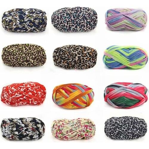 100g/ball fancy cloth yarn for handmade crochet bag soft cotton blended yarn for hand knitting blanket cushion