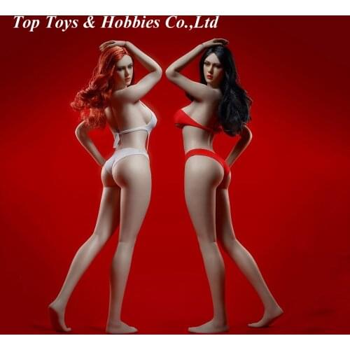 In stock 1/6 Scale pale/suntan TBLeague Female Super-Flexible PLLB2020-S42 S43 body Big breasts Head &Bikini