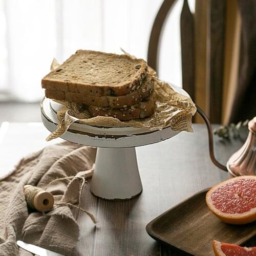 SWEETGO Vintage White Wood Cake Stands 8"10" Ornament Storage Holder Wedding Party Tools for Fondant Cupcake Display