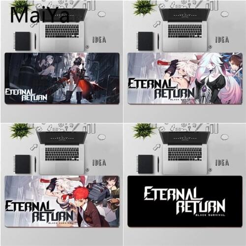 Maiya Top Quality Black Survival Eternal Return Beautiful Anime Mouse Mat Free Shipping Large Mouse Pad Keyboards Mat