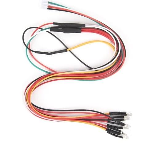 For WPL D12 RC Car Spare Parts Upgrade Modified Light Group Lamp LED 3MM White Red Yellow