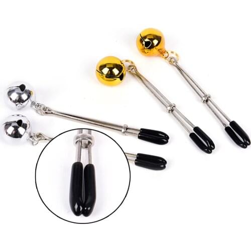 1 Pair Nipple Clip Sex Slaves Nipple Clamps BDSM Bondage Restraint Fetish Sex Toy Breast Nipple Stimulator Metal Clips Sex Toys